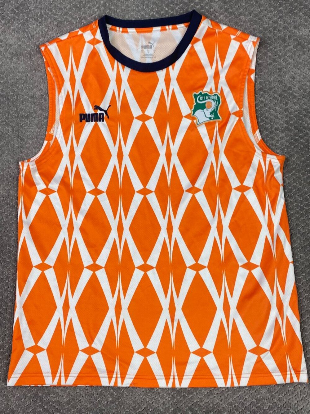 Ivory Coast Jersey Mens Large Fits Medium Cote D'Ivoire Sleeveless Soccer Puma